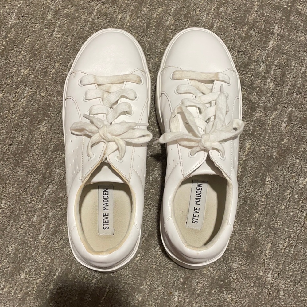 Steve Madden White Blade Platform Sneaker - image 3